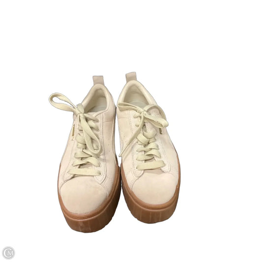 Shoes Sneakers By Puma In Cream, Size: 7.5