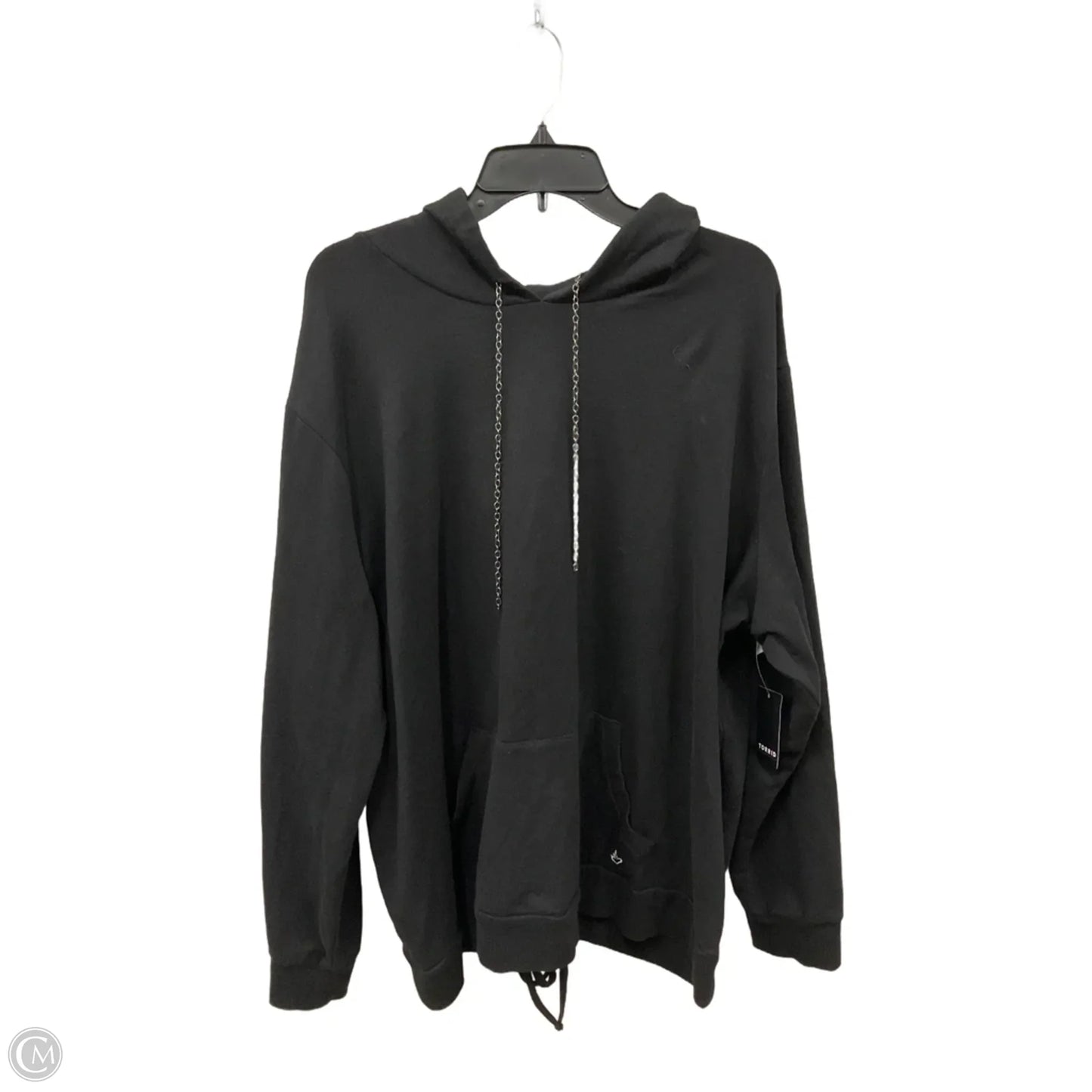 Sweatshirt Hoodie By Torrid In Black, Size: 3x