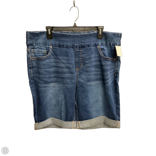 Shorts By Terra & Sky In Blue Denim, Size: 16