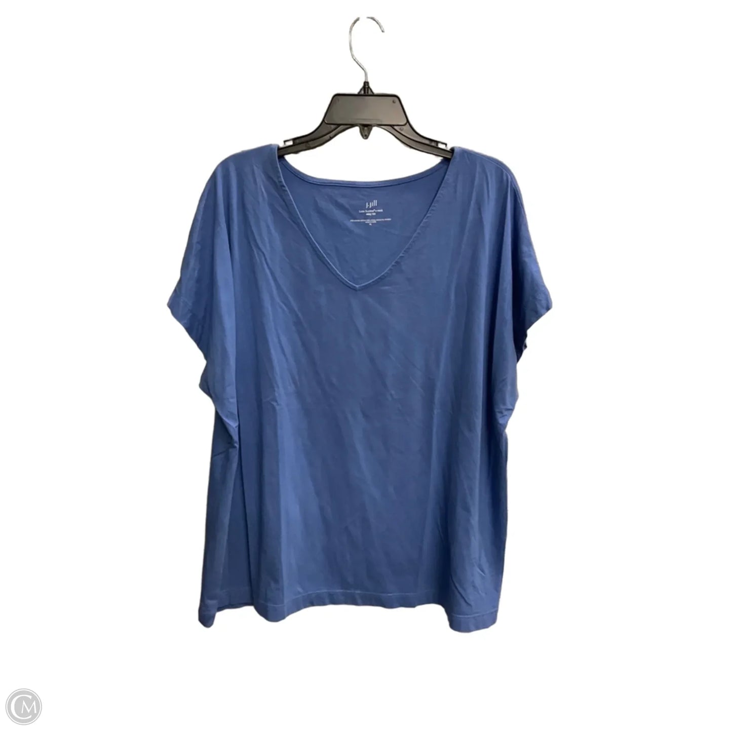 Top Short Sleeve Basic By J. Jill In Blue, Size: Xl