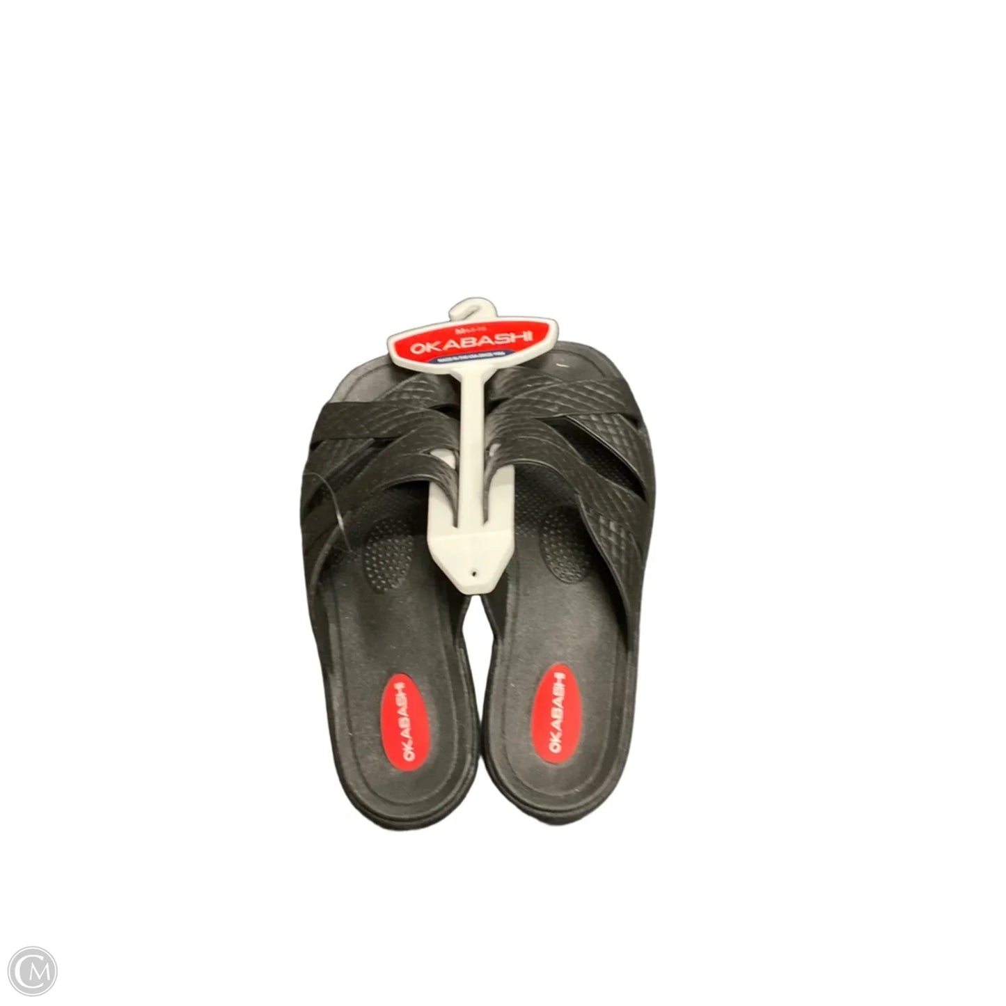 Sandals Flats By Clothes Mentor In Black, Size: 6.5