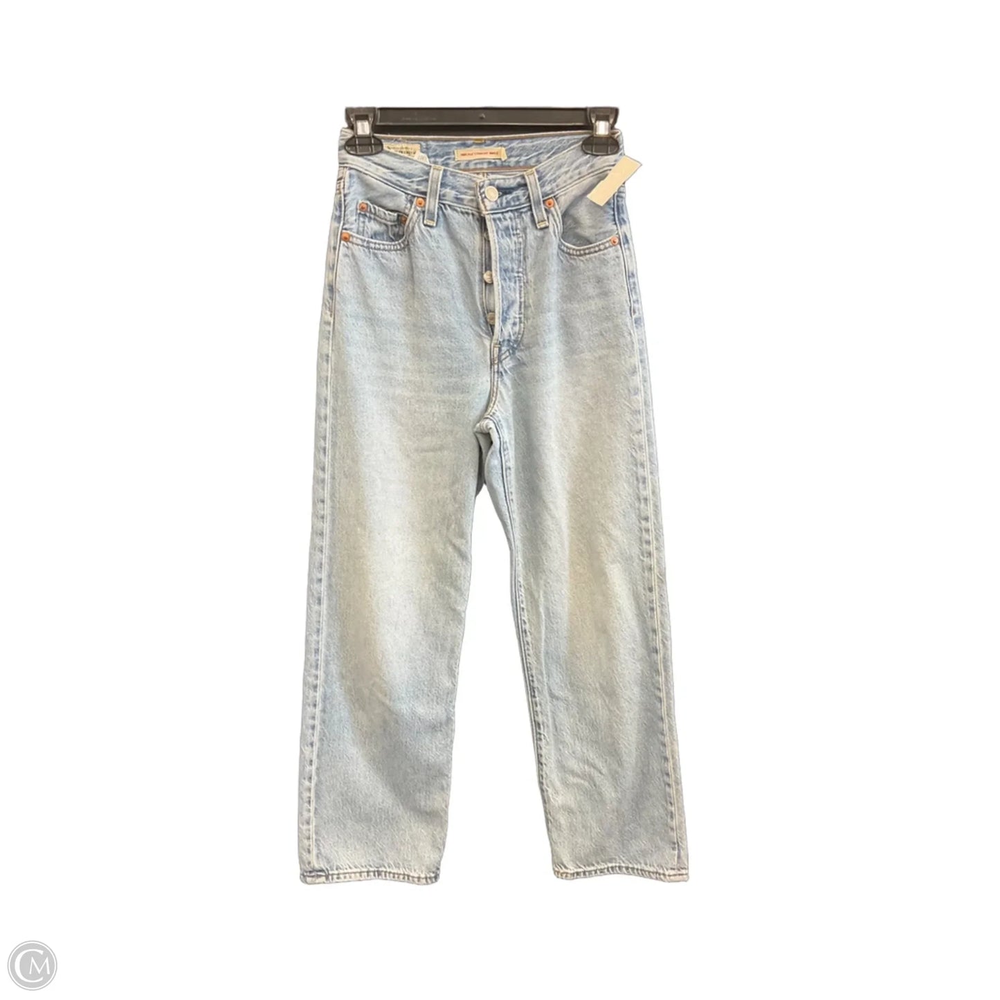 Jeans Straight By Levis Capital E In Blue Denim, Size: 0