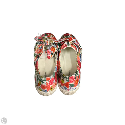 Shoes Flats By Comfortview In Floral Print, Size: 12