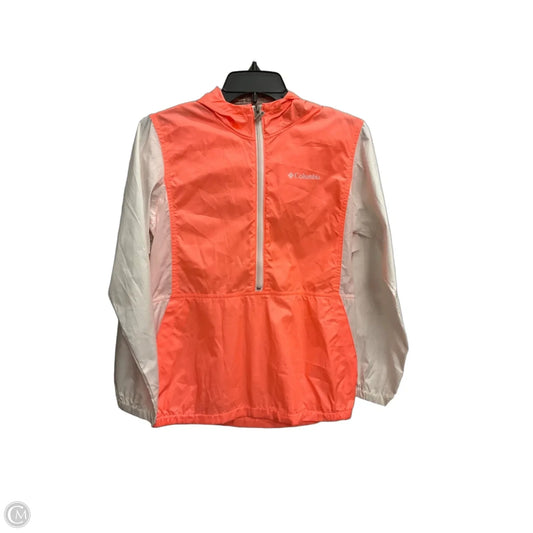 Athletic Top Long Sleeve Hoodie By Columbia In Orange, Size: L