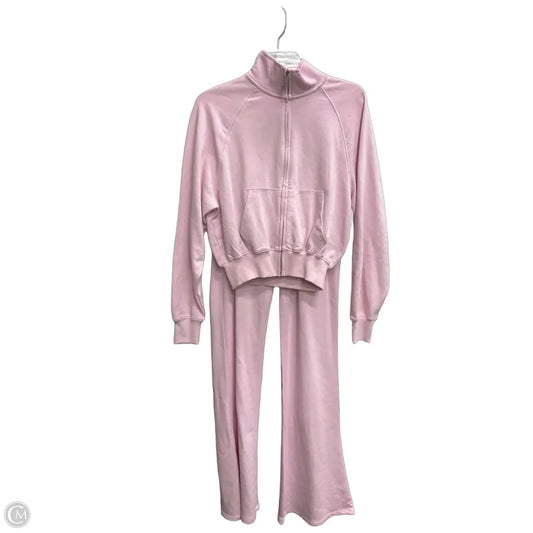 Athletic Pants 2pc By Zara In Pink, Size: S
