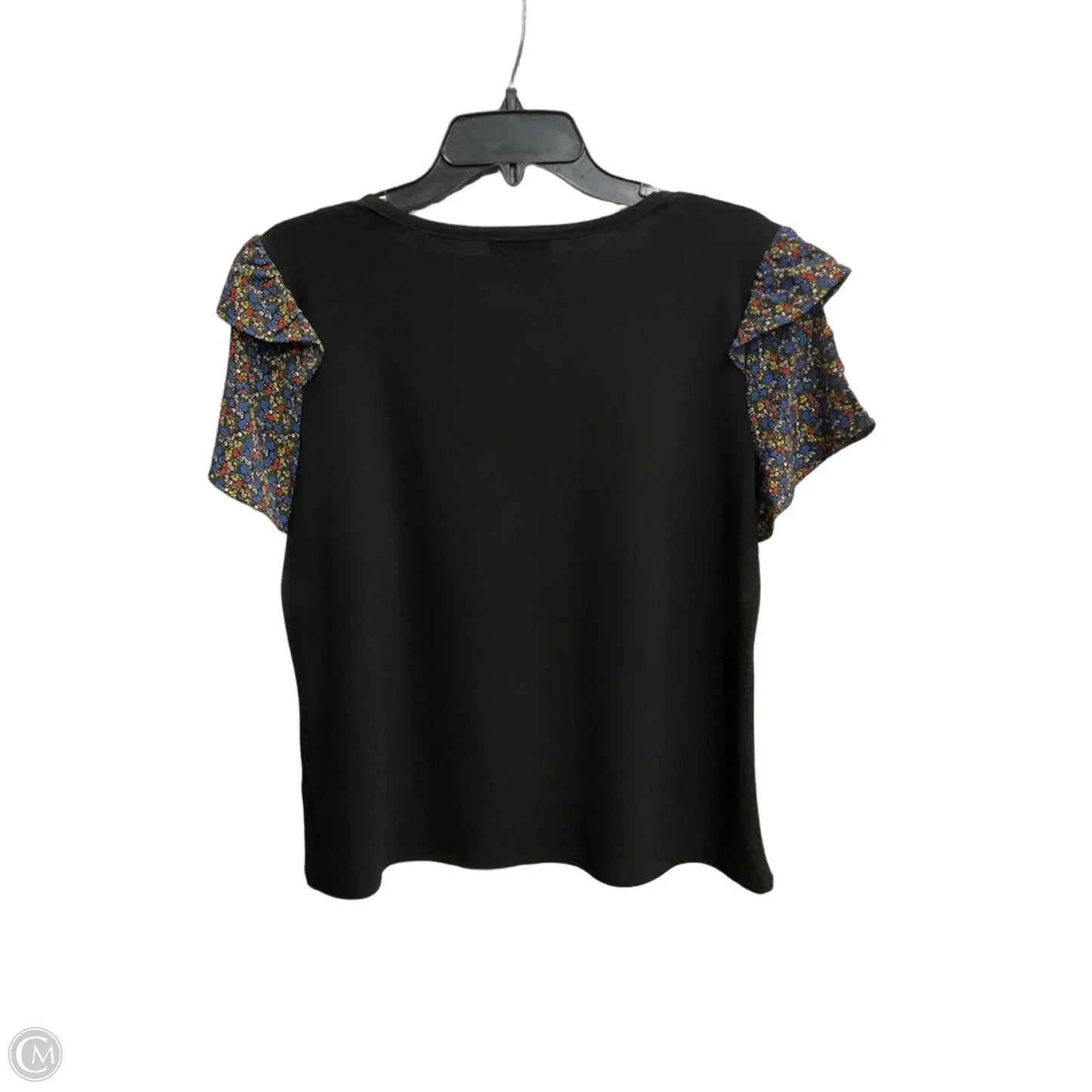 Top Short Sleeve By Cece In Black, Size: M