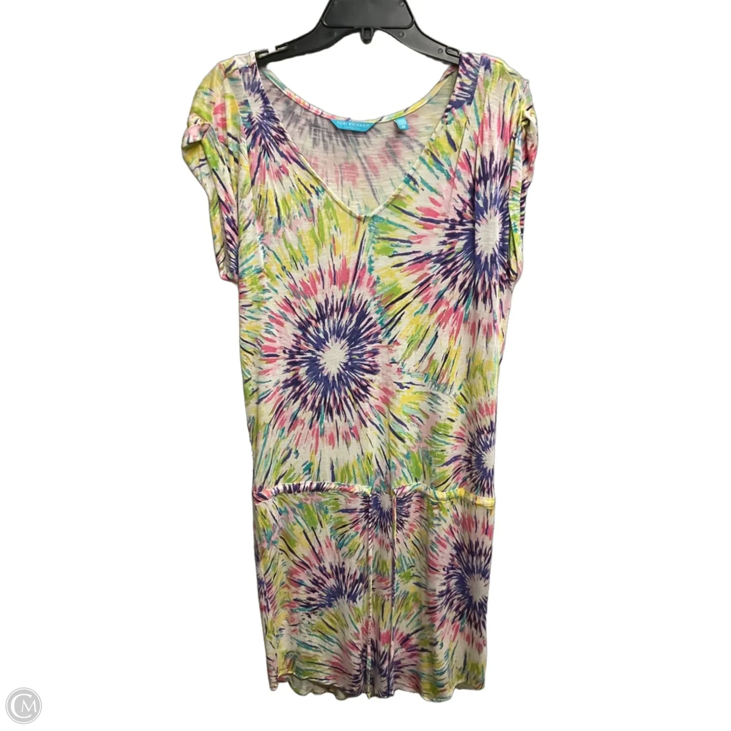 Dress Casual Midi By Tori Richards In Tie Dye Print, Size: M