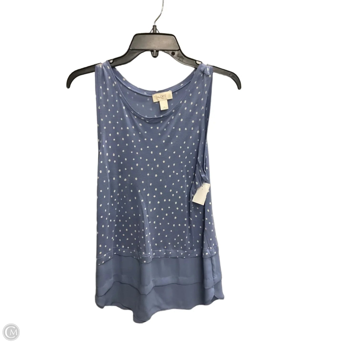 Top Sleeveless By Loft In Polkadot Pattern, Size: Xs