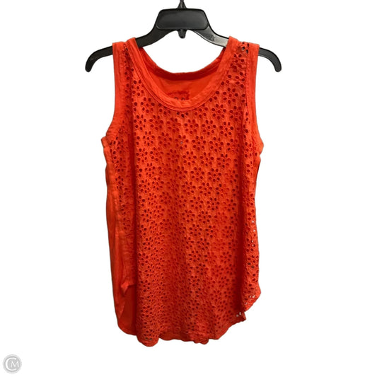 Top Sleeveless By Johnny Was In Orange, Size: M