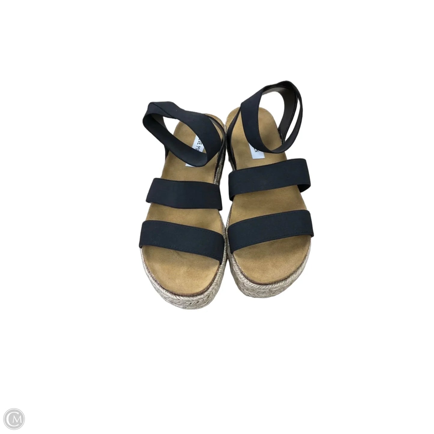 Sandals Heels Platform By Steve Madden In Black, Size: 9