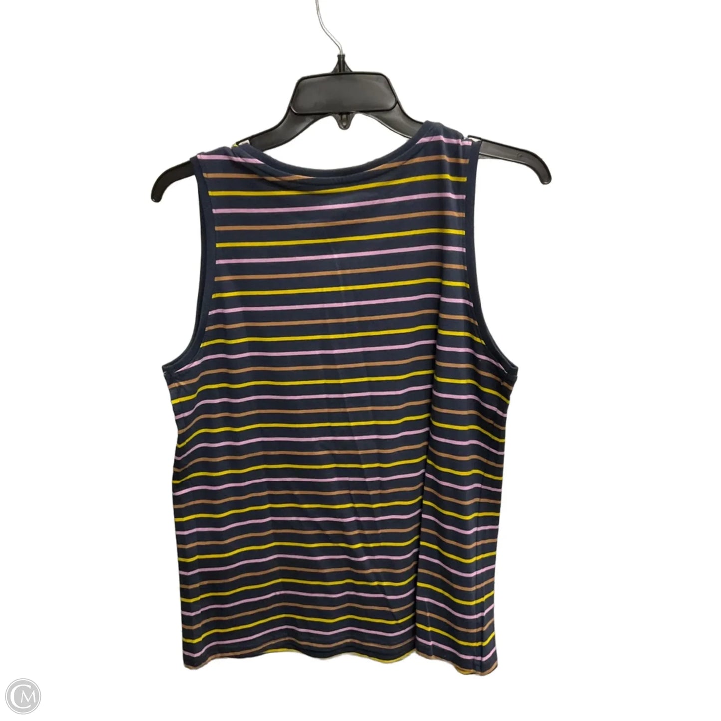 Top Sleeveless By Pact In Striped Pattern, Size: M