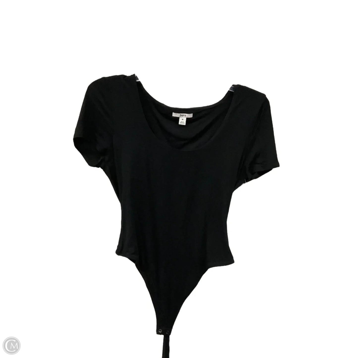 Top Short Sleeve By Bar Iii In Black, Size: M