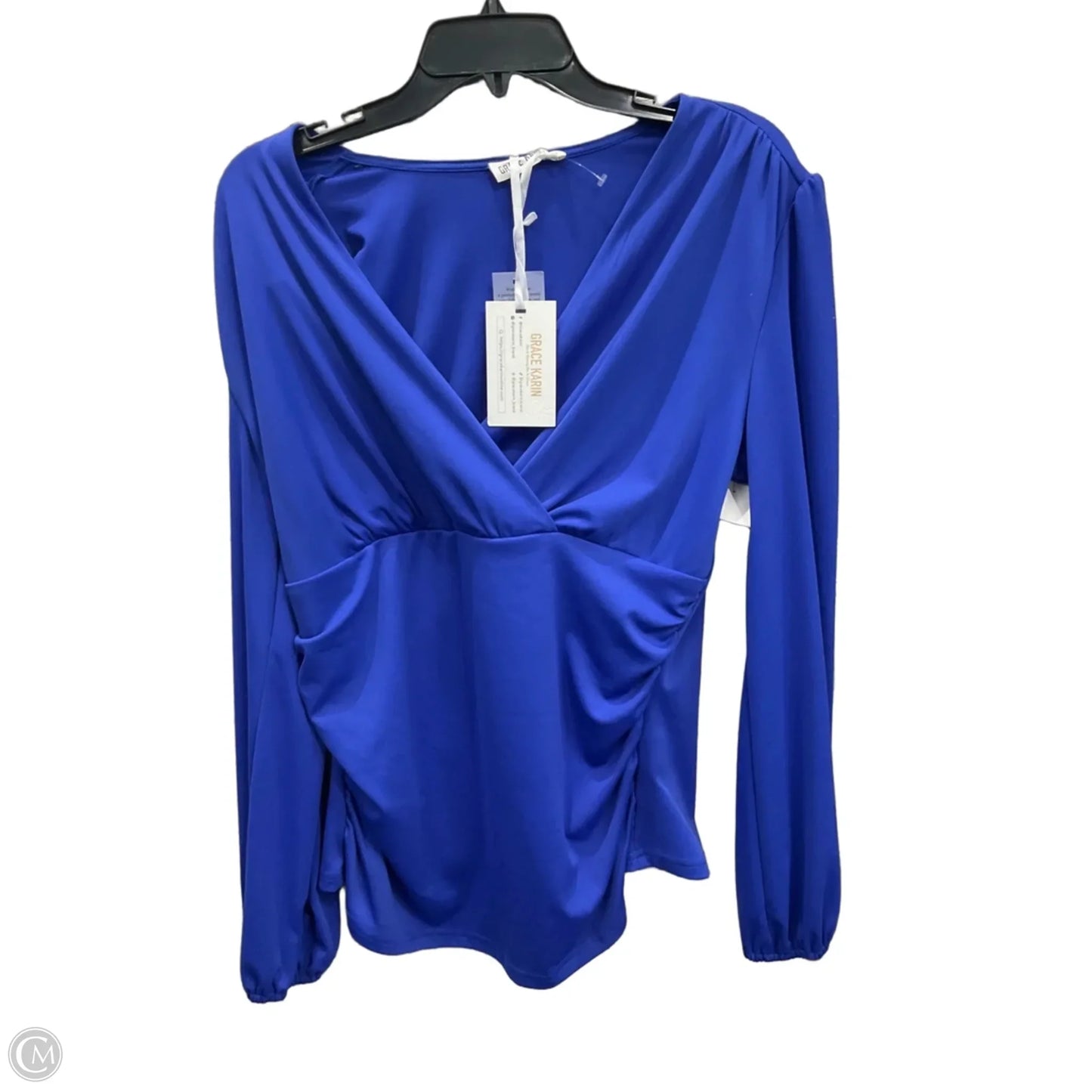 Top Long Sleeve By Grace Karin In Purple, Size: L