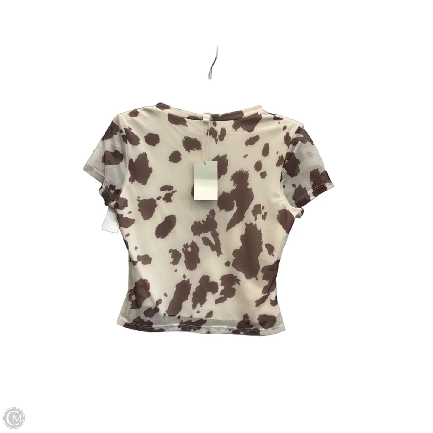 Top Short Sleeve By See You Monday In Cream, Size: Xl