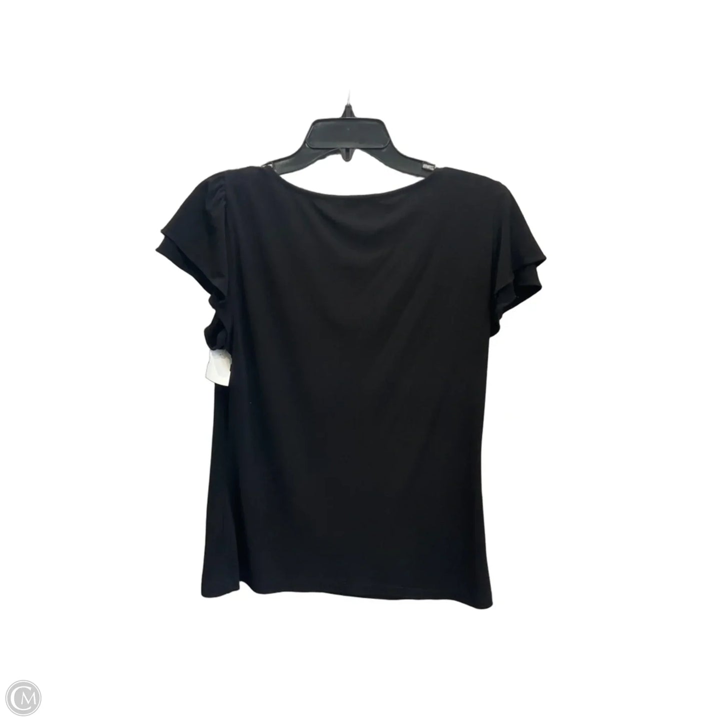 Top Short Sleeve Basic By Calvin Klein In Black, Size: M