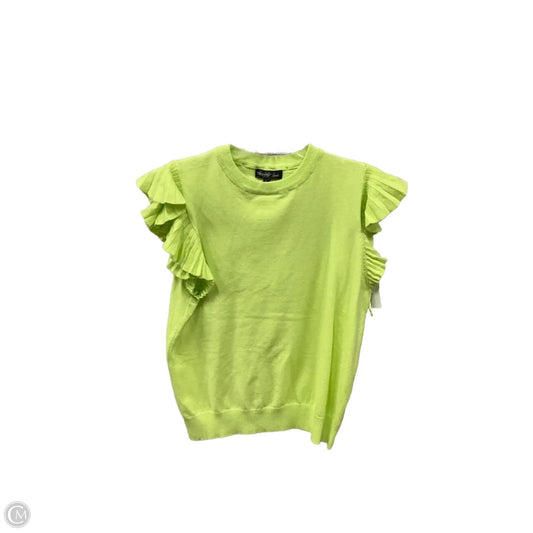 Sweater Short Sleeve By Clothes Mentor In Green, Size: L