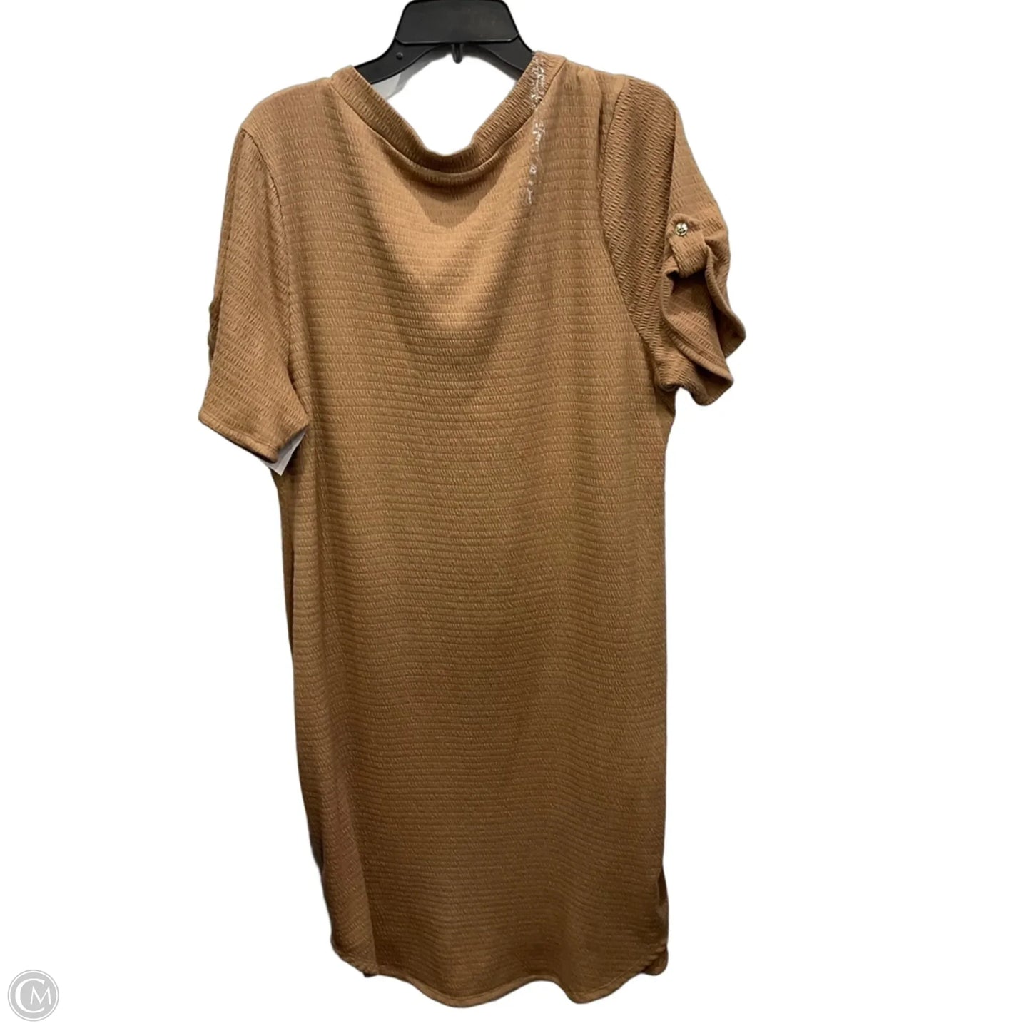 Dress Casual Midi By Clothes Mentor In Brown, Size: 3x