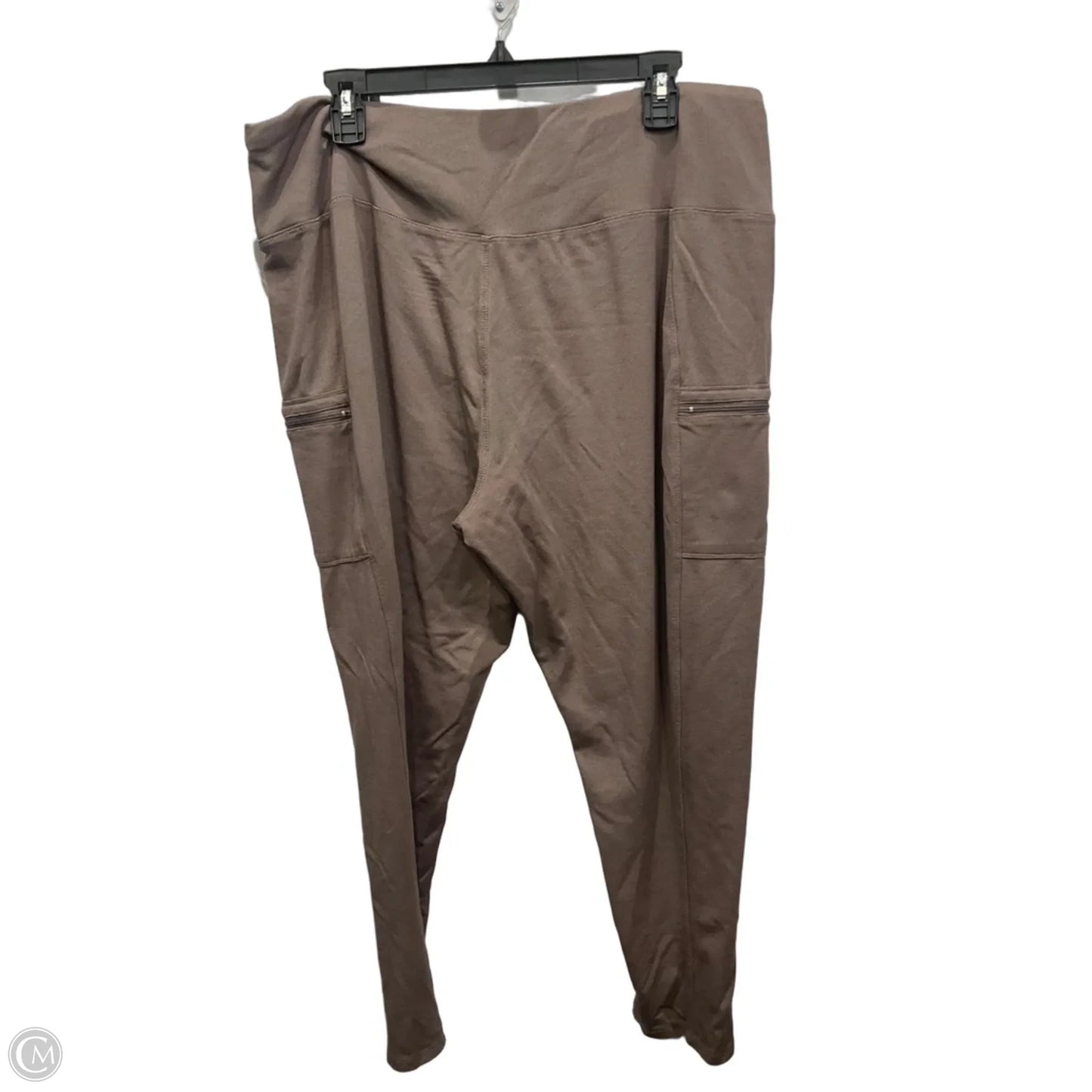 Athletic Pants By Tahari In Brown, Size: 3x