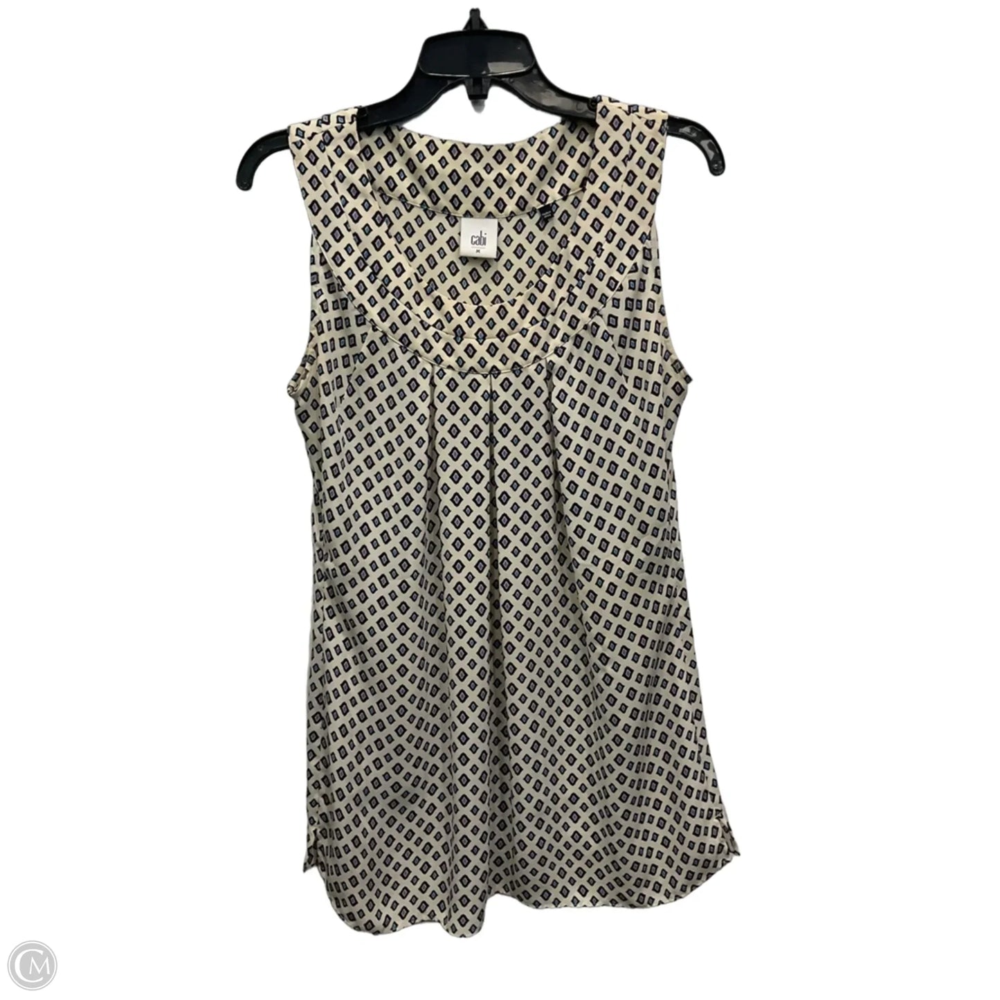 Top Sleeveless By Cabi In Cream, Size: M