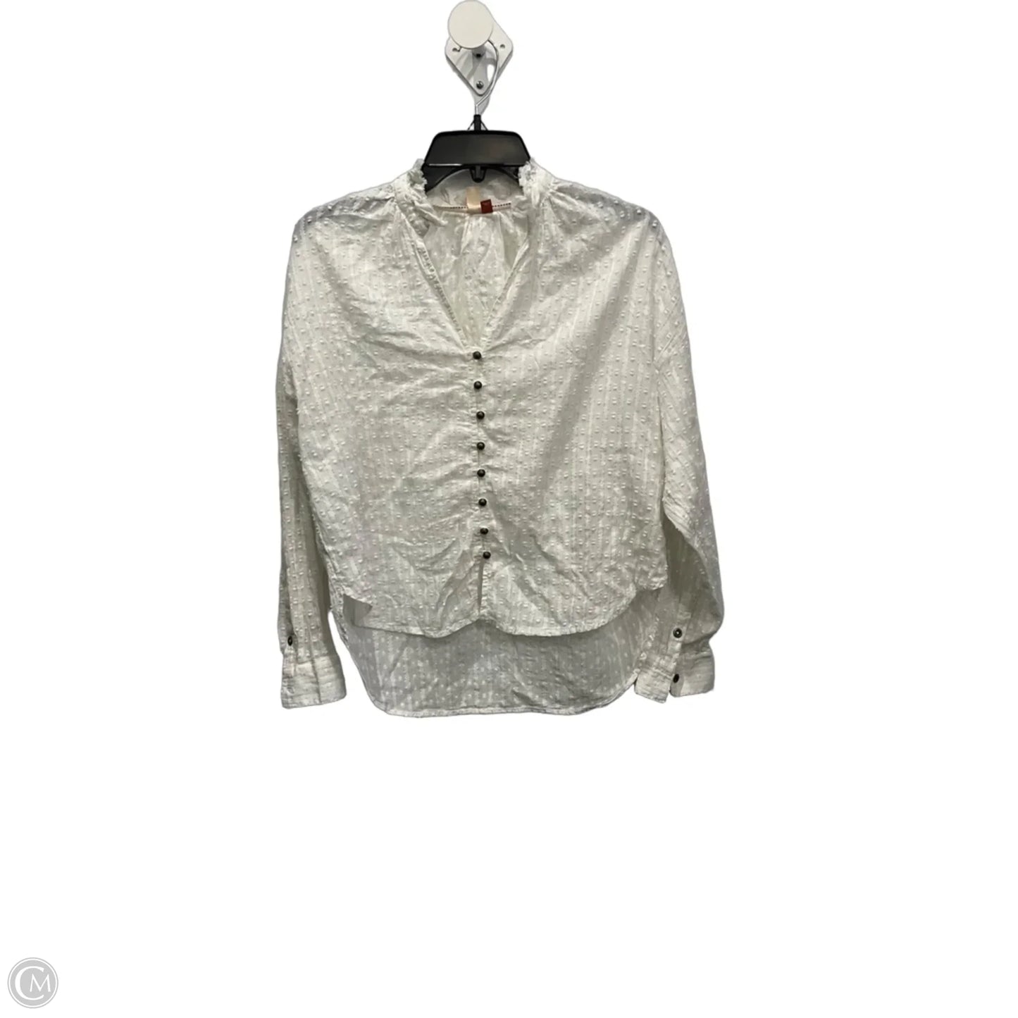 Top Long Sleeve By Pilcro In White, Size: S
