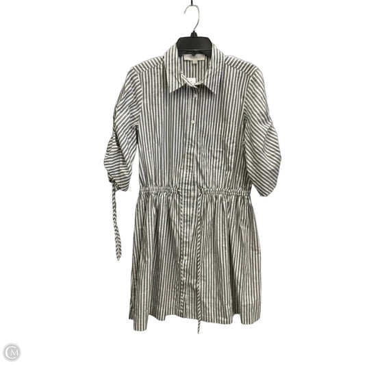 Dress Casual Midi By Loft In Striped Pattern, Size: M