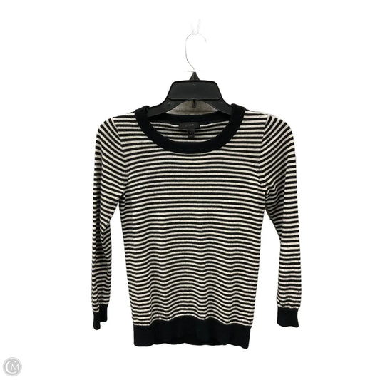 Top Long Sleeve By J. Crew In Striped Pattern, Size: Xs
