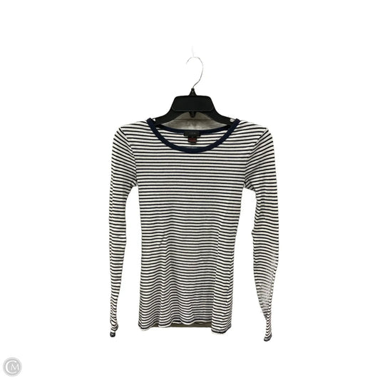 Top Long Sleeve Basic By J. Crew In Striped Pattern, Size: Xs