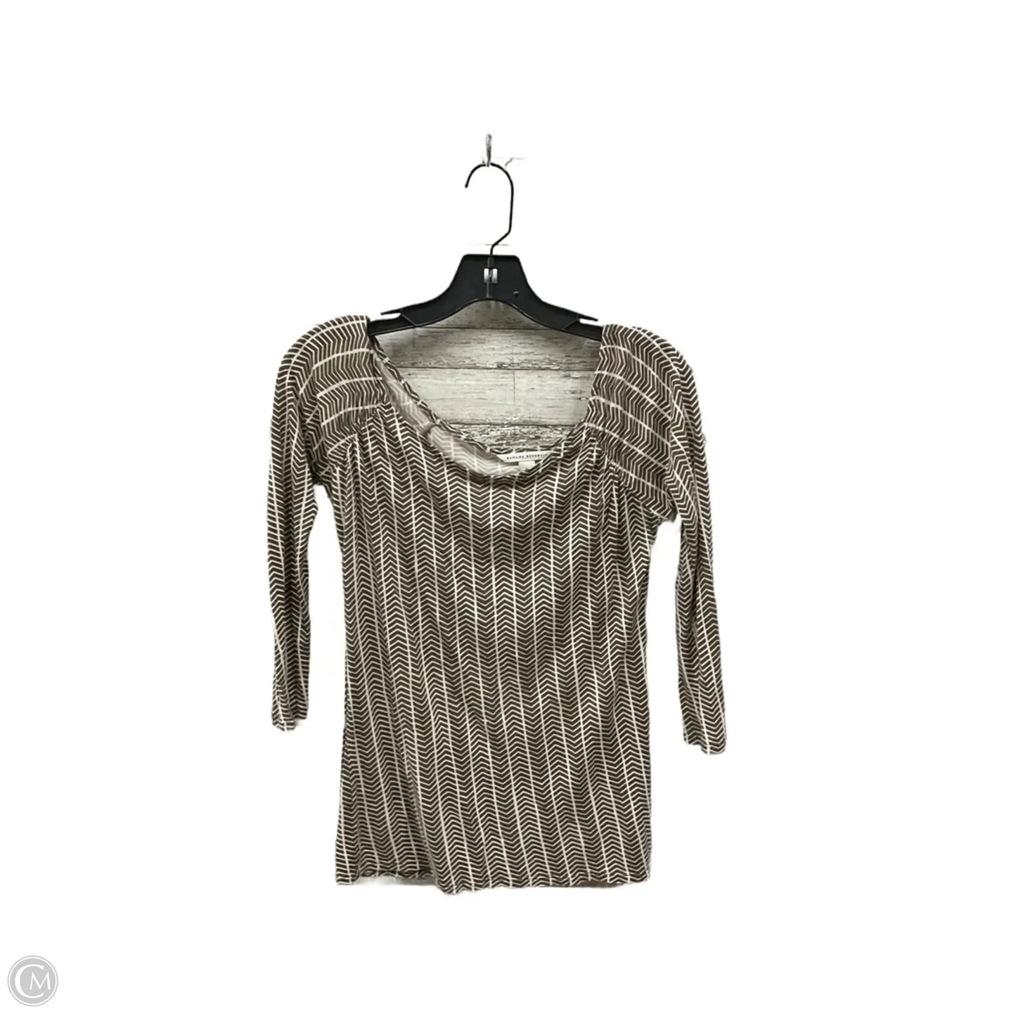 Top Long Sleeve Basic By Banana Republic In Brown, Size: Xs