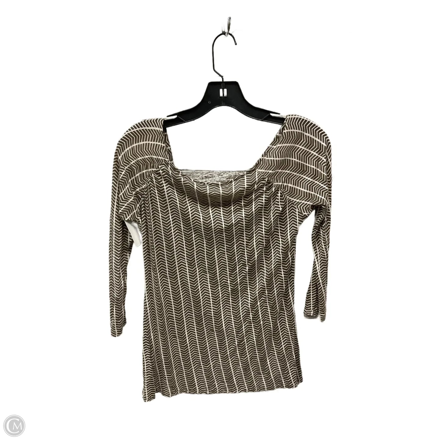 Top Long Sleeve Basic By Banana Republic In Brown, Size: Xs
