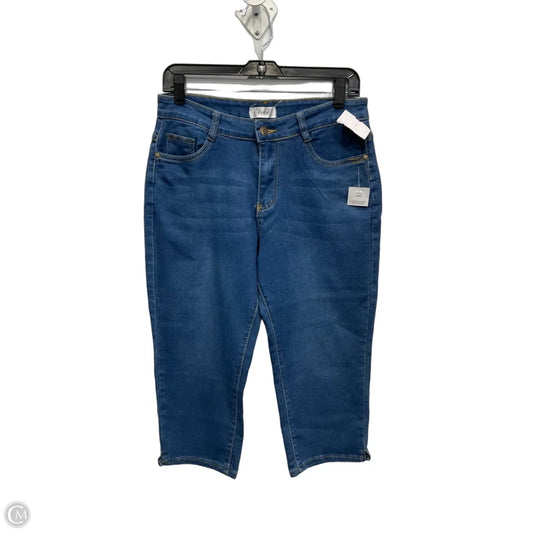Capris By Just Be In Blue Denim, Size: 8