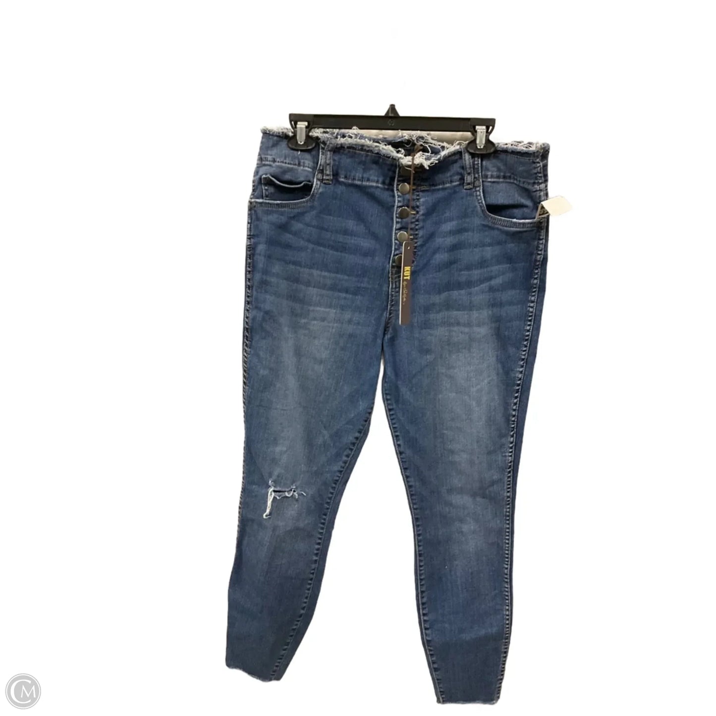 Jeans Skinny By Kut In Blue Denim, Size: 16