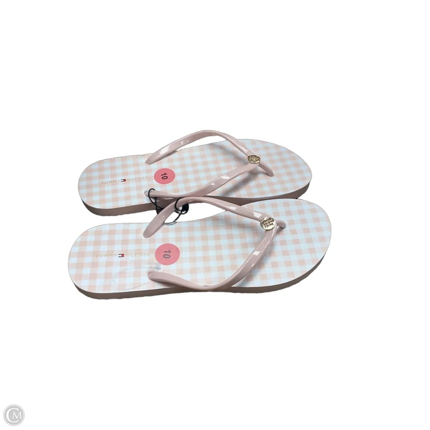 Sandals Flip Flops By Tommy Hilfiger In Pink, Size: 10