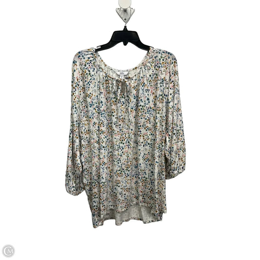 Top 3/4 Sleeve By Croft And Barrow In White, Size: 3x