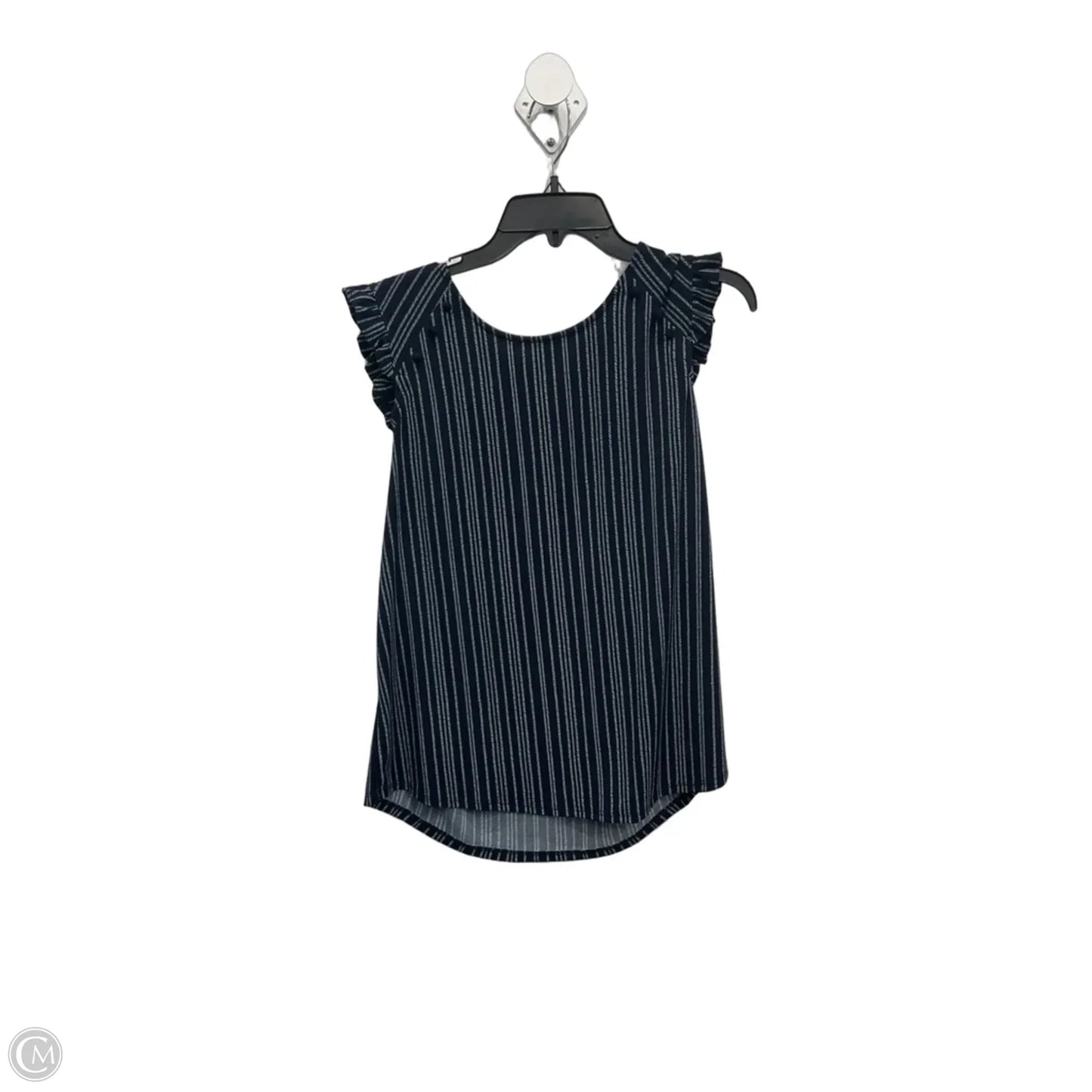 Top Sleeveless By Adrianna Papell In Navy, Size: L