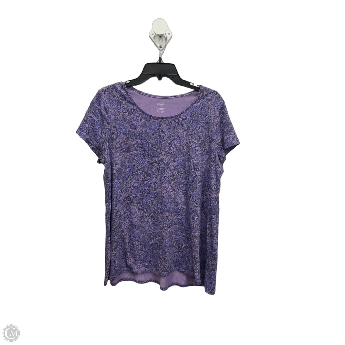 Top Short Sleeve By J. Jill In Purple, Size: M