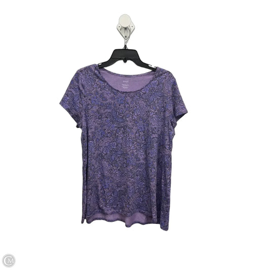 Top Short Sleeve By J. Jill In Purple, Size: M
