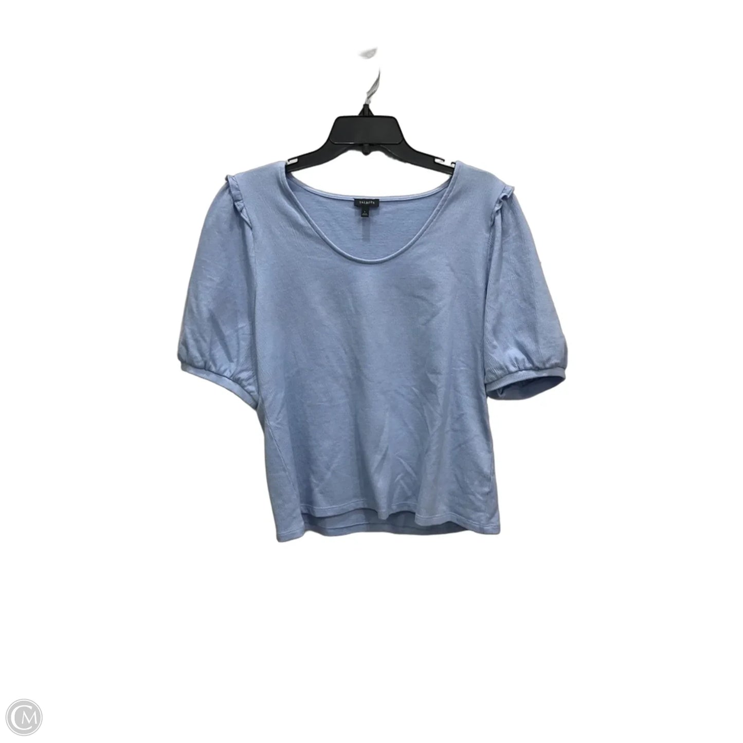 Top Short Sleeve By Talbots In Blue, Size: L