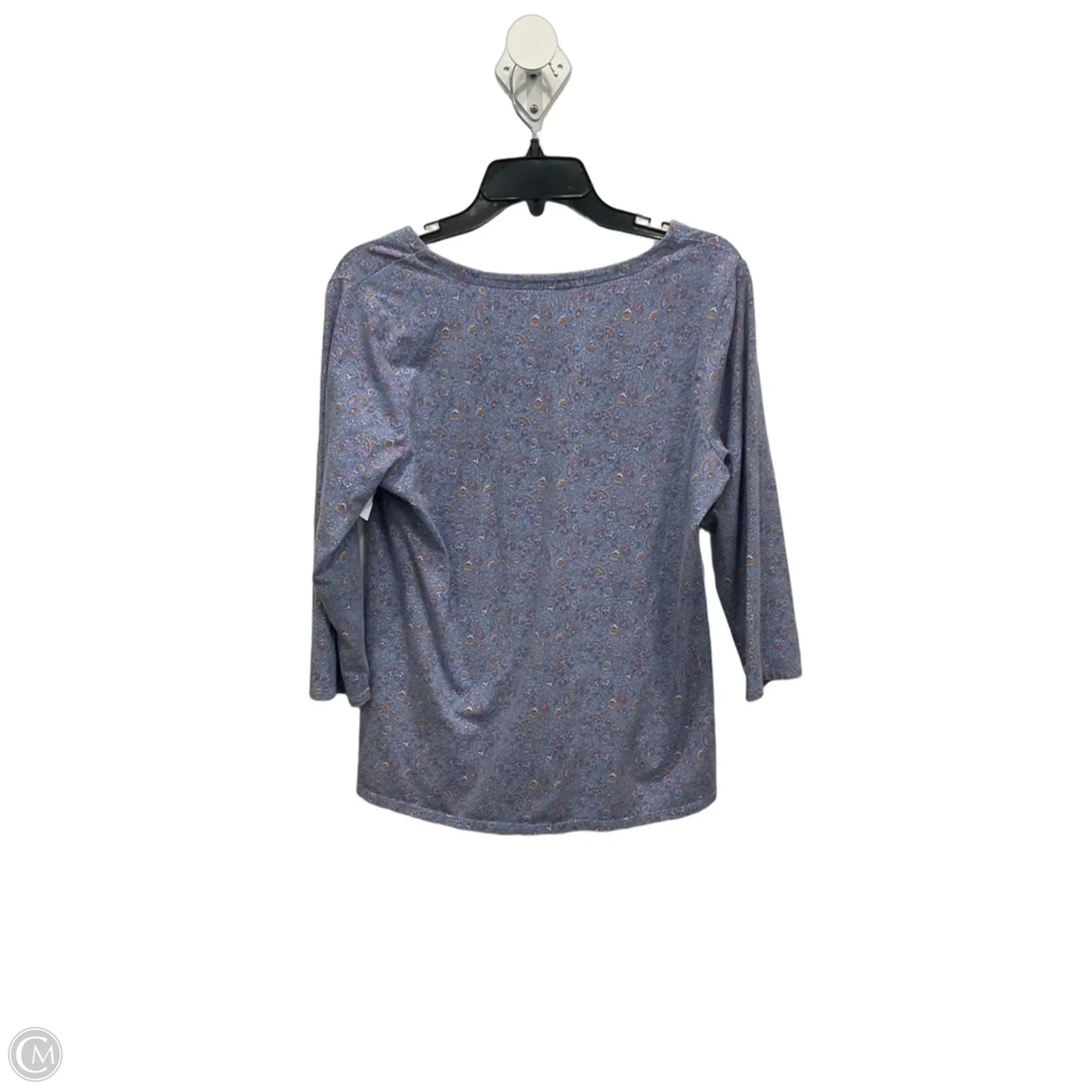 Top 3/4 Sleeve By J. Jill In Blue, Size: M