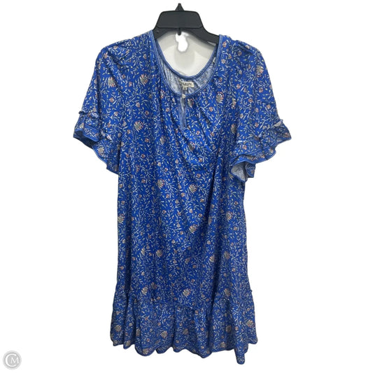 Dress Casual Midi By Max Studio In Blue, Size: 2x