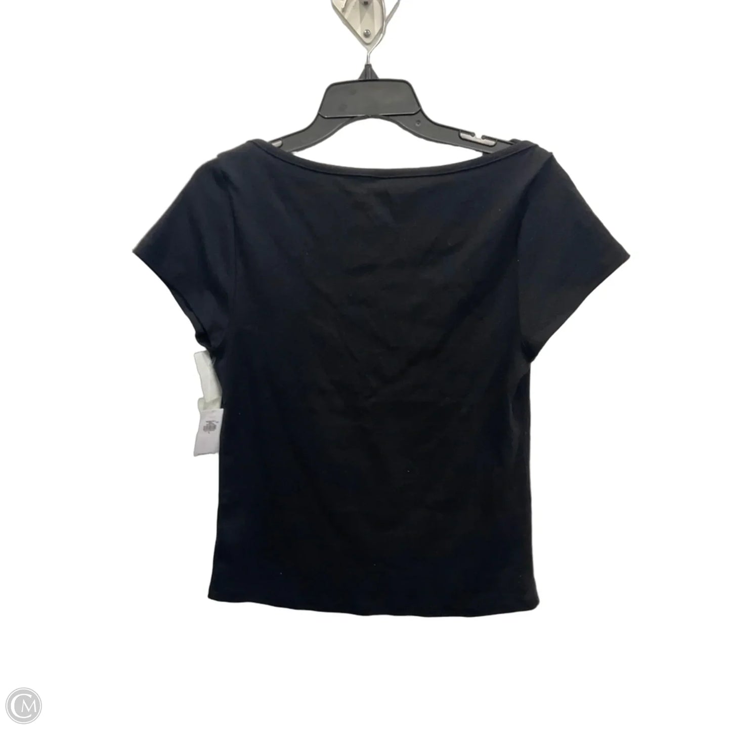 Top Short Sleeve Basic By Old Navy In Black, Size: L