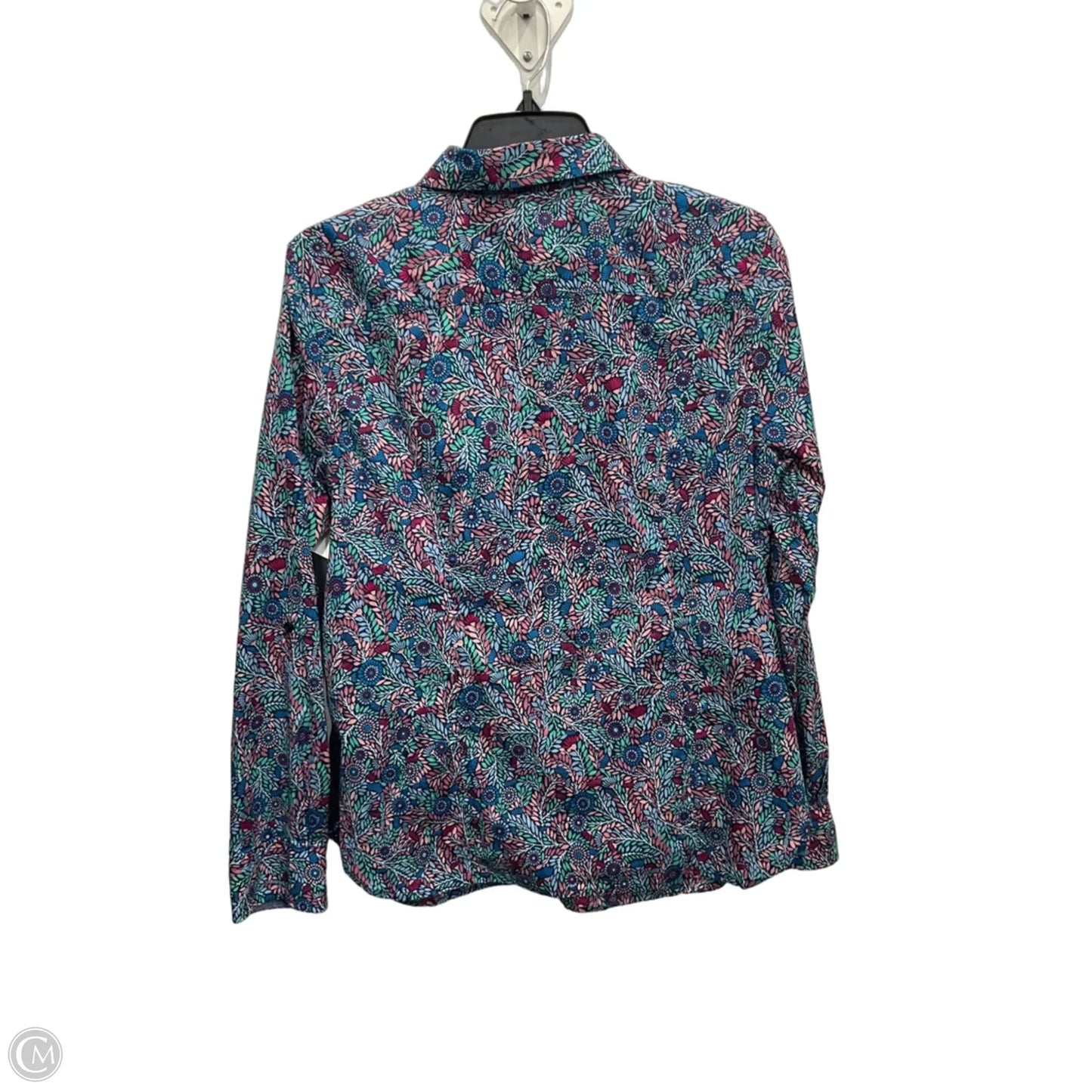 Blouse Long Sleeve By Talbots In Floral Print, Size: M