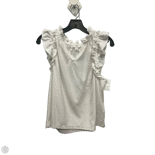 Top Sleeveless By J. Crew In White, Size: L