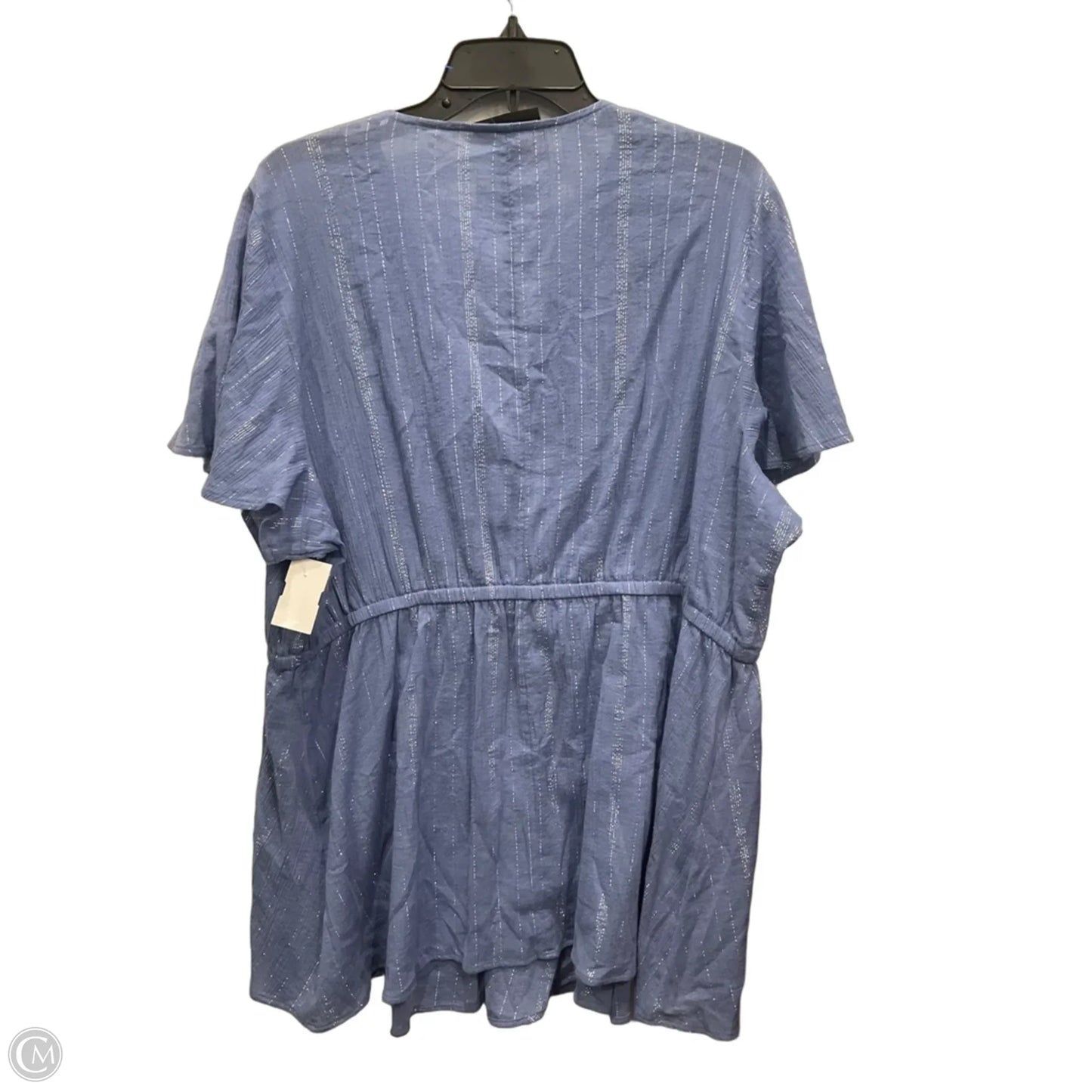 Top Short Sleeve By Lane Bryant In Blue, Size: 3x