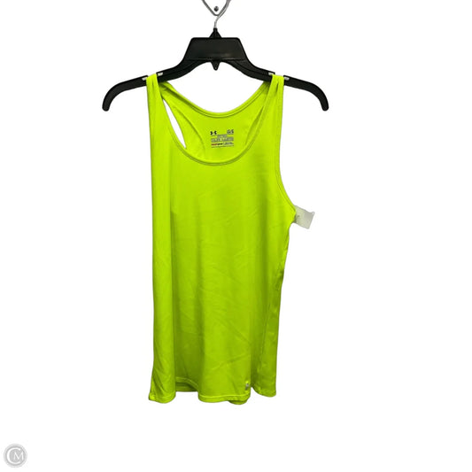 Athletic Tank Top By Under Armour In Yellow, Size: L