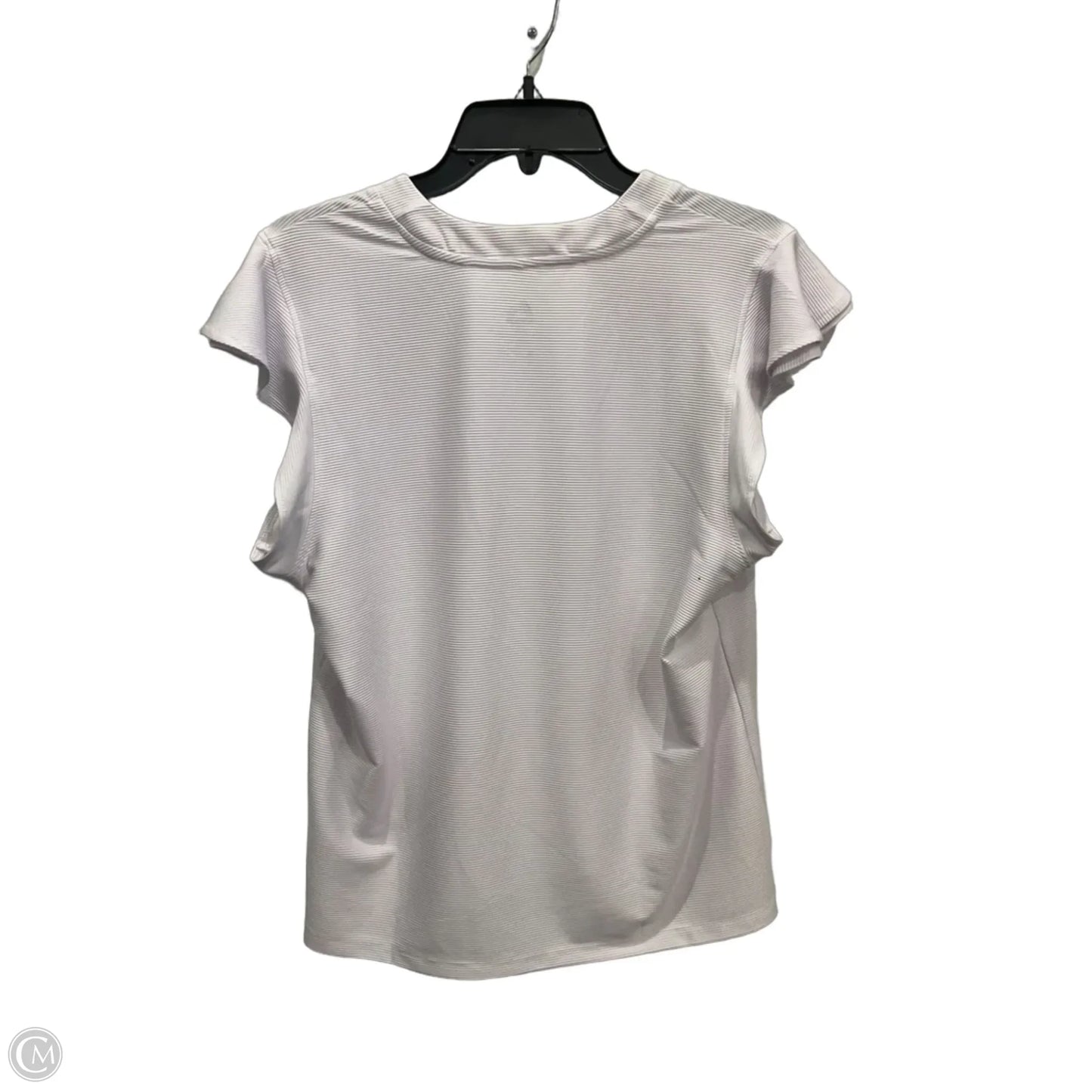 Athletic Top Short Sleeve By Rbx In White, Size: L