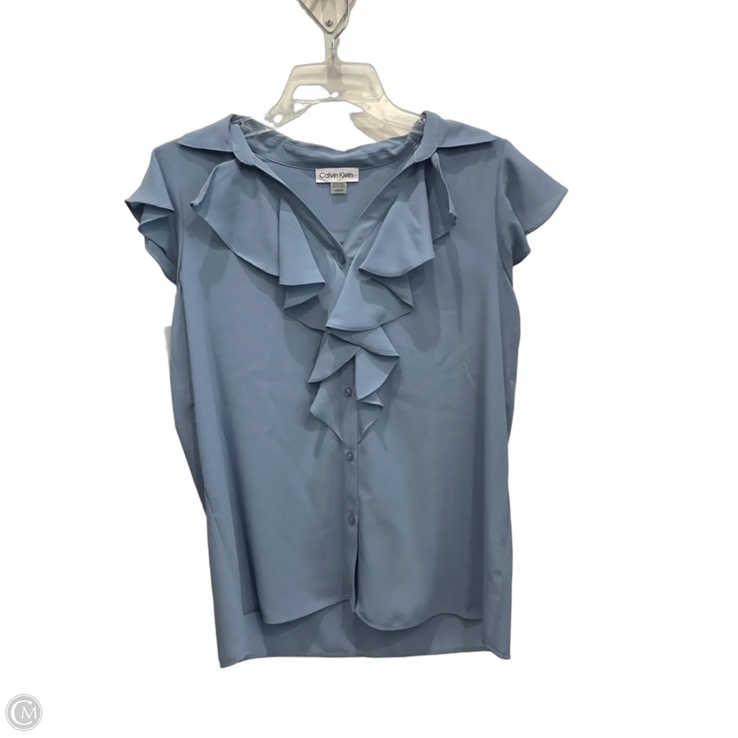 Top Sleeveless By Calvin Klein In Grey, Size: M