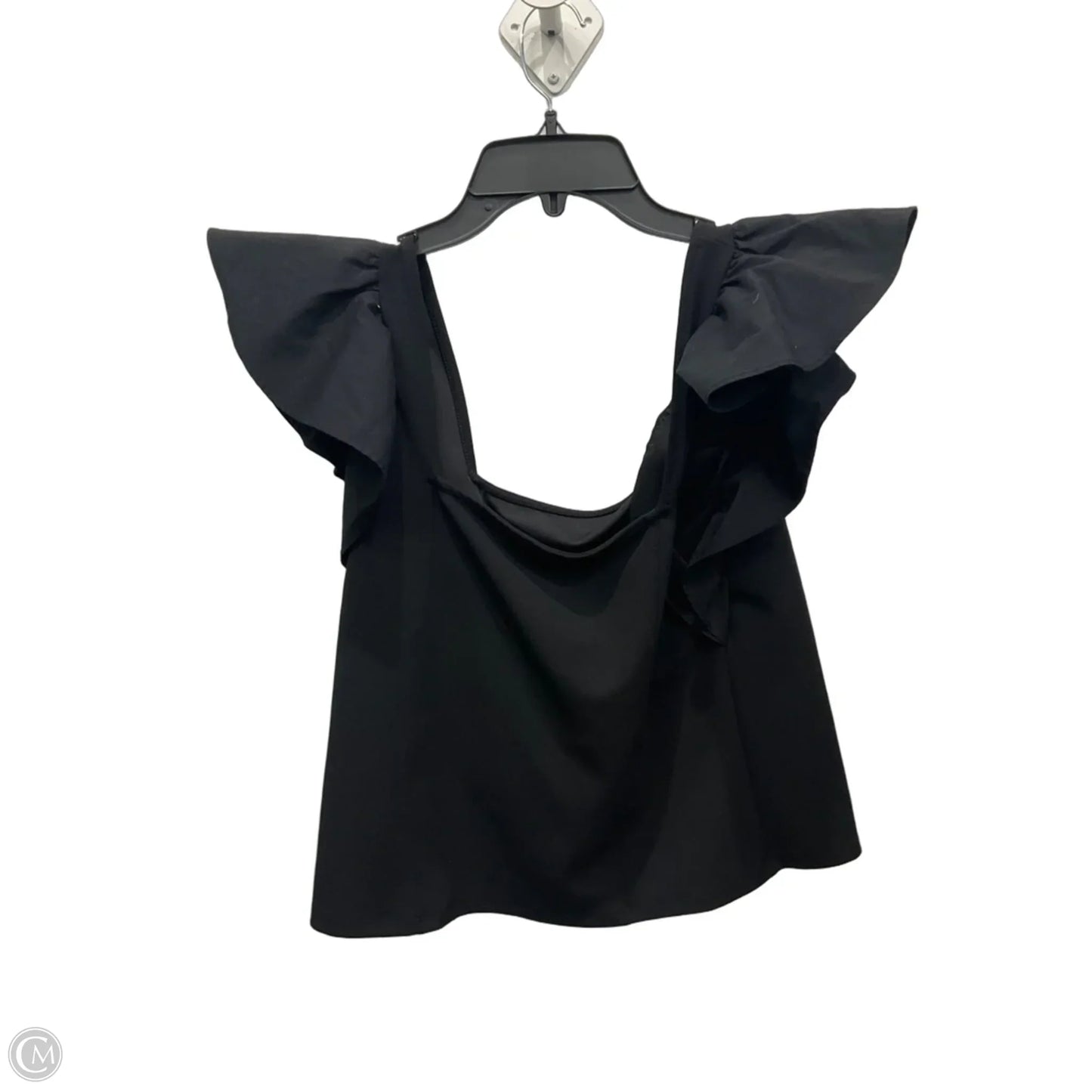 Top Short Sleeve By Express In Black, Size: L