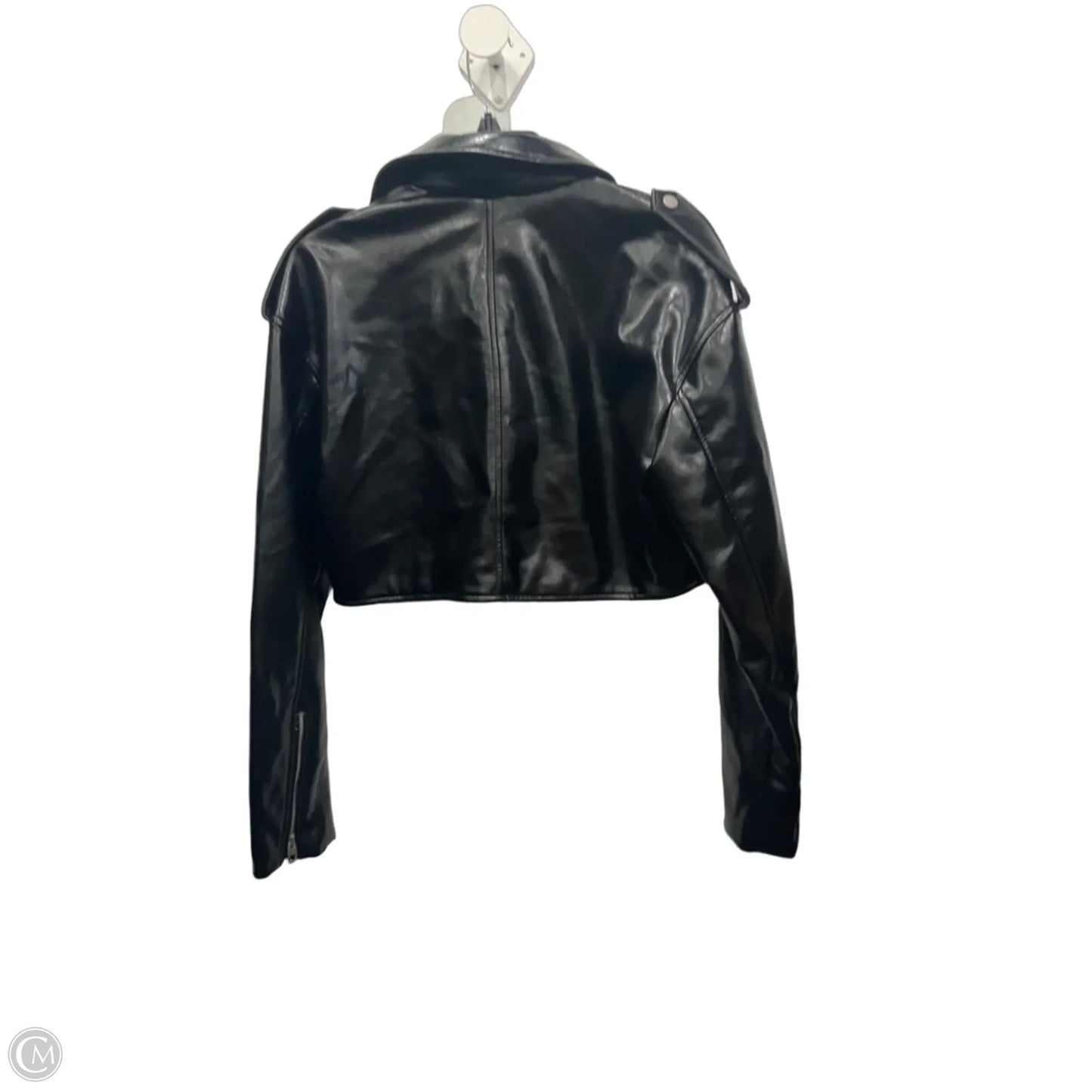 Jacket Moto By Zara In Black, Size: M