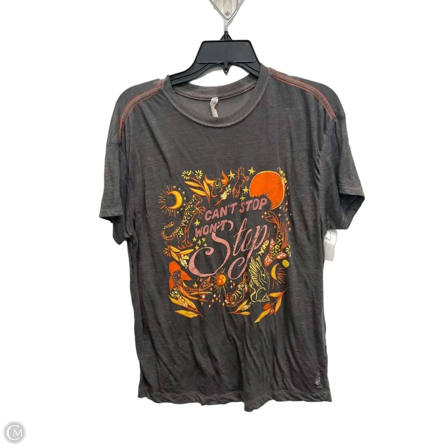 Top Short Sleeve By Free People In Grey, Size: Xs