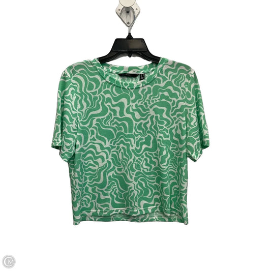 Top Short Sleeve By Vero Moda In Green, Size: Xl
